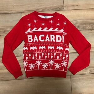 Red and White Women's Sweater